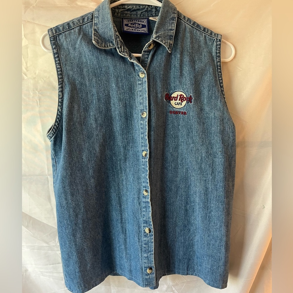 Authentic Hard Rock Cafe Denim Vest